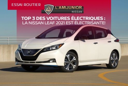 Top 3 voitures électriques: Nissan Leaf 2021