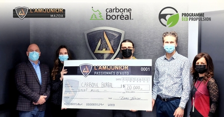 Groupe l'Ami Junior remet 20 000 $ à Carbone Boréal
