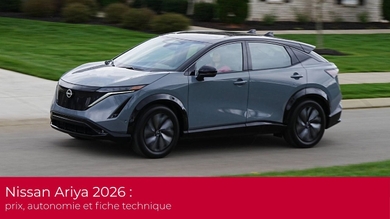 Nissan Ariya 2026 : prix, autonomie et fiche technique