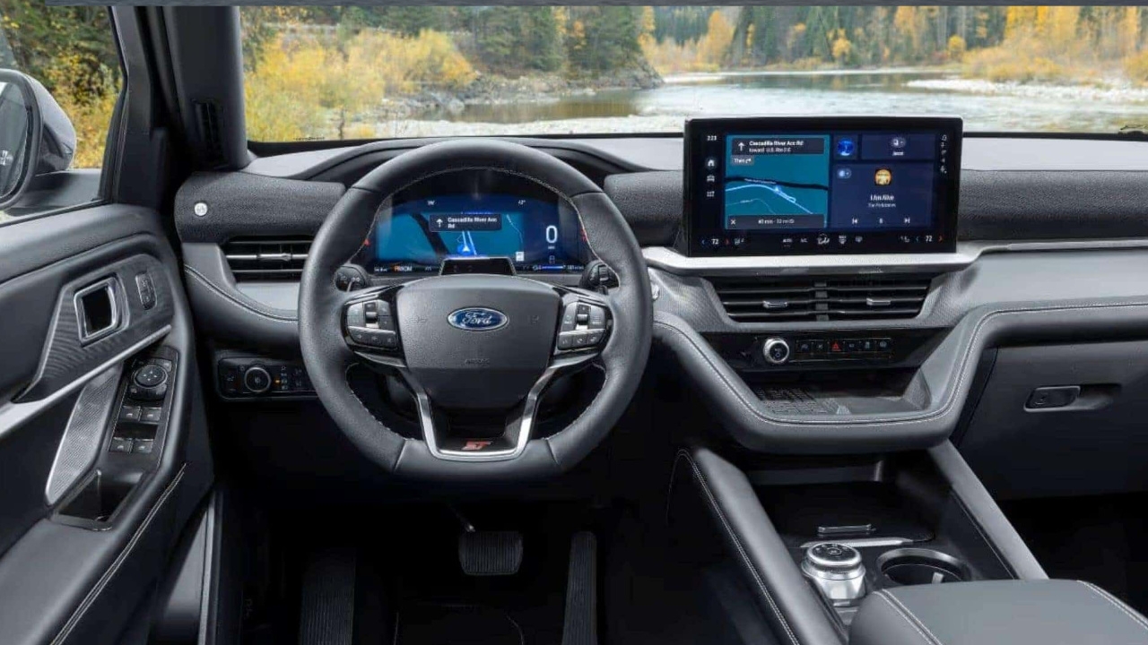 vue de l'habitacle et du tableau de bord d'un Ford Escape 2025